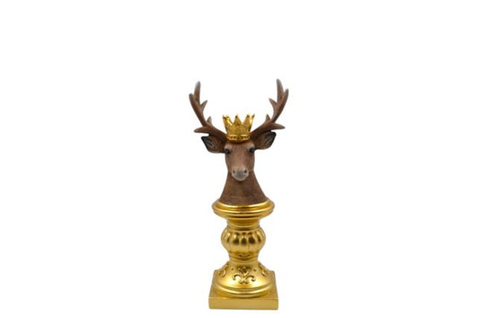 TESTA RENNA CANDELIERE 14X31 CM T64 S.I.PAR