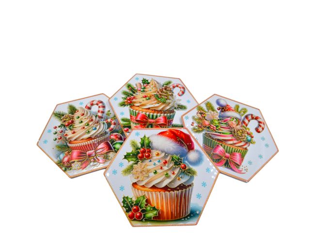 SOTTOPENTOLA MATTONELLA CERAMICA HAPPY CHRISTMAS 20  CM X2024126 S.I.PAR