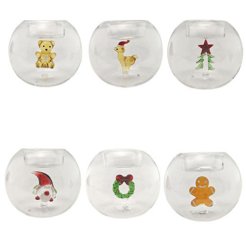 PORTA CANDELA TEALIGHT VARI SOGGETTI "ADDOBBI&DECORATION" 83106 BRANDANI