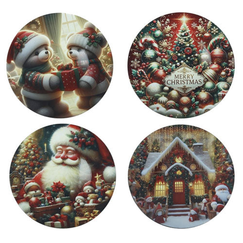 PIATTO "CHRISTMAS" DECORI ASSORTITI 83121 BRANDANI