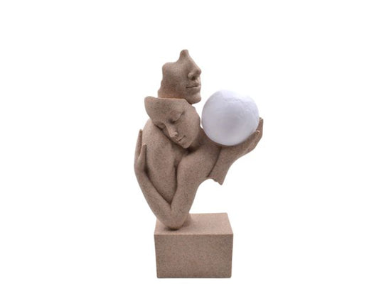 STATUA COPPIA RESINA CON LUCE 32 CM Y200 S.I.PAR