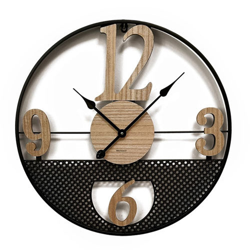 OROLOGIO METAL/LEGNO "VIENNA" 51295 BRANDANI