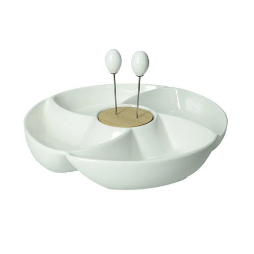 ANTIPASTIERA RONDO "PORCELLANA BAMBOO" 51675 BRANDANI