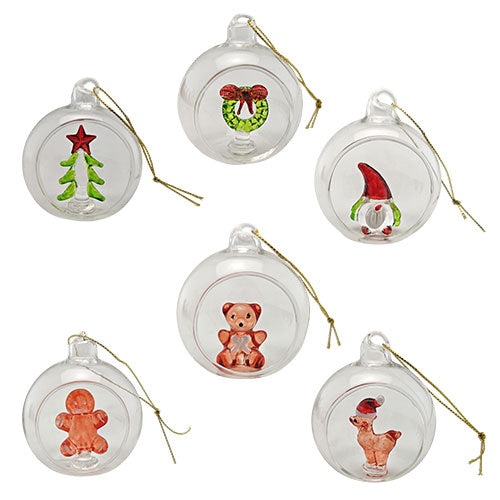 DECORATION PALLINA SOGGETTI VARI "ADDOBBI&DECORATION" 83101 BRANDANI