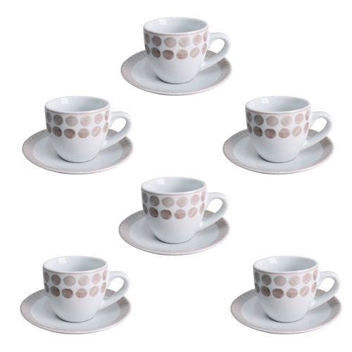 TAZZINE DA CAFFÈ 6 PZ "TABATA" TORTORA 918 VILLA ALTACHIARA