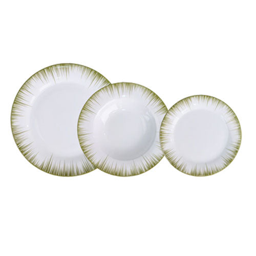 SERVIZIO PIATTI 18 PZ "RAGGI" VERDE 919 VILLA ALTACHIARA