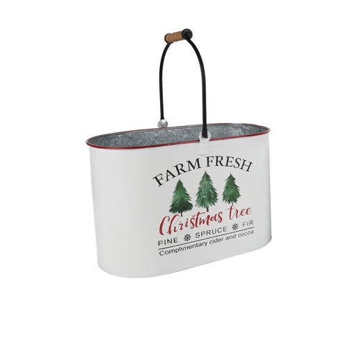 CESTINO NATALIZIO METALLO GRANDE L 39 CM 37046 LE STELLE