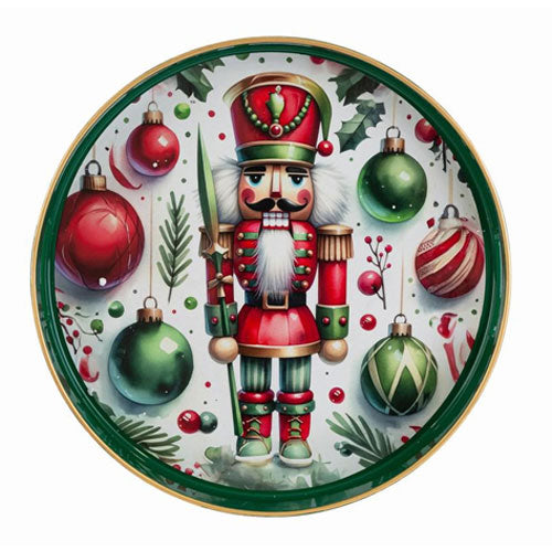 VASSOIO NATALIZIO MELAMINA "SCHIACCIANOCI" Ø 33 X H 4 CM 38072 LE STELLE