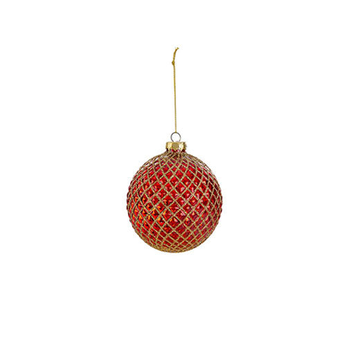 SFERA VETRO ROSSO 10 CM 38322 LE STELLE