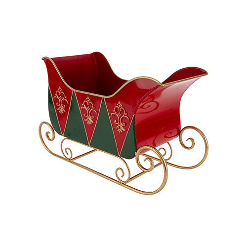 SLITTA METALLO NATALIZIA PICCOLA  30 CM 38440 LE STELLE