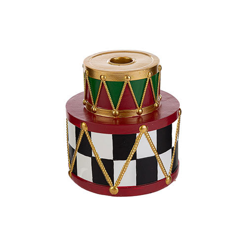 PORTA CANDELE NATALIZIO RESINA "BLACK ROYAL" 12 CM 38469 LE STELLE