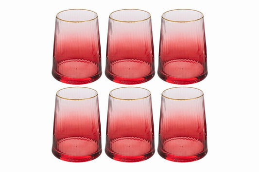 BICCHIERE 6 PZ ROSSO 38572 LE STELLE