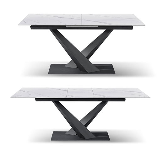TAVOLO ALLUNGABILE "OLIVER" 160-200 X 90 X 75 CM BIANCO 0051383 #cat