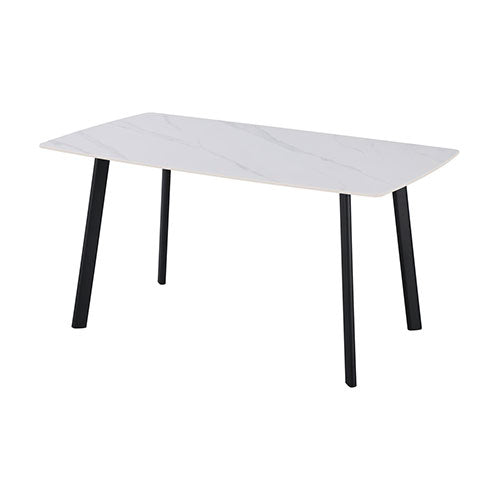 TAVOLO FISSO "QUINCY" 150 X 85 X 75 CM BIANCO LUCIDO 0051112 #cat