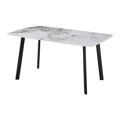 TAVOLO FISSO "QUINCY" 150 X 85 X 75 CM MARRONE 0051114 #cat