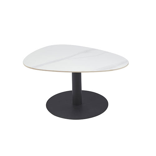 TAVOLINO "PLECTRUM" 80 X 60 CM MARMO BIANCO 0051538 #cat