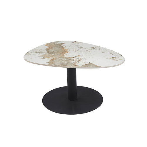 TAVOLINO "PLECTRUM" 80 X 60 CM MARMO MARRONE 0051540 #cat