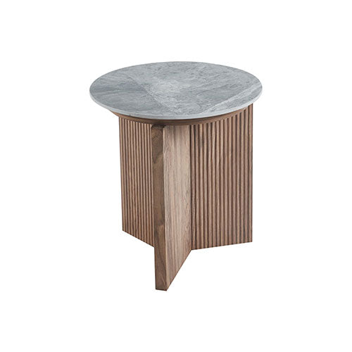 TAVOLINO "KAMI" 45 X 50 CM GRIGIO-NOCE 0051110 #cat