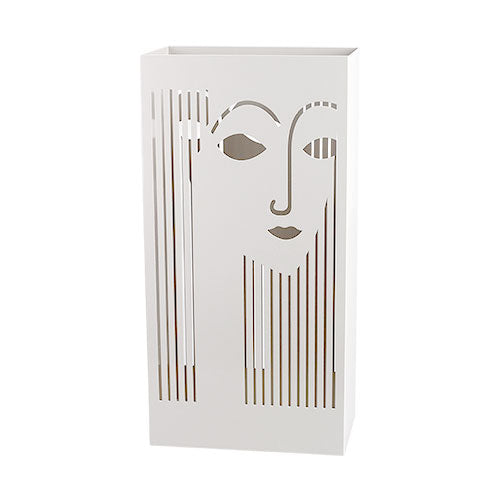 PORTAOMBRELLI "FACE" H 50 CM BIANCO ST285043 SIRO TIME