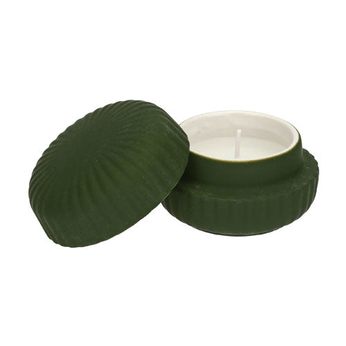 CANDELA "SOFFICELUCE" CON COPERCHIO VERDE RITUALI DOMETICI