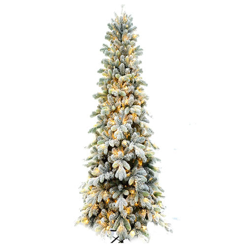 ALBERO DI NATALE "ALINA" INNEVATO 210 CM CON LUCI