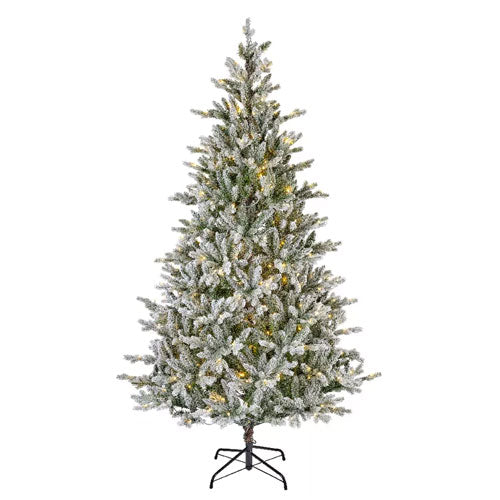 ALBERO DI NATALE "SHINING PREMIUM" INNEVATO 210 CM CON LUCI 6670 LED