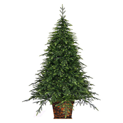 ALBERO DI NATALE "TORONTO" CON BASE LEGNO 210 CM 2382 TIPS 1742033 NATALUNA