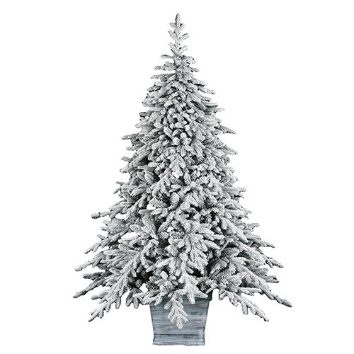 ALBERO DI NATALE "TORONTO" INNEVATO CON BASE LEGNO 240 CM 3396 TIPS 1742036 NATALUNA