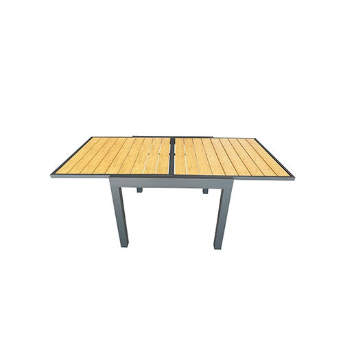 TAVOLO ALLUNGABILE "OTRANTO" 90-180 X 90 CM ANTRACITE #cat