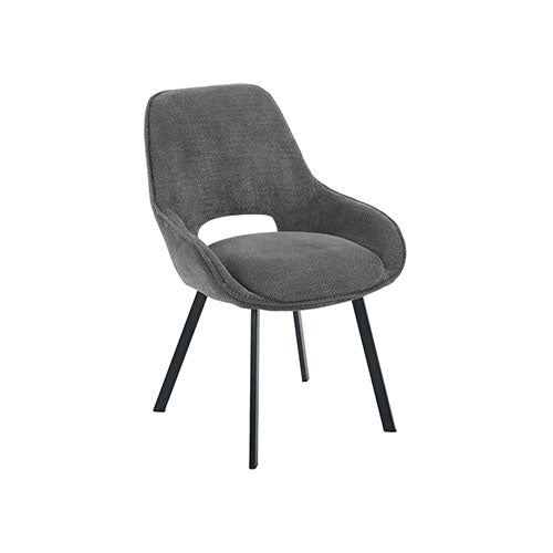 SEDIA "KRYSTAL" GRIGIO SCURO 0051661 #cat