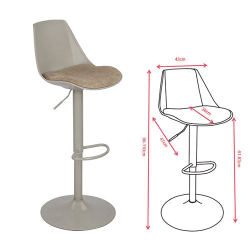 SGABELLO "SAMUEL" TORTORA 0050695 #cat