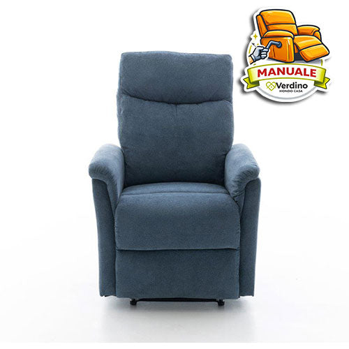 POLTRONA RELAX MANUALE "GISELLA" BLU PS01003M-02 #cat
