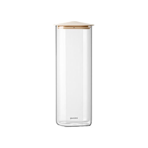 BARATTOLO RETTANGOLARE IN VETRO 2100 ML "FRESH&STYLE" BEIGE 128807190 GUZZINI