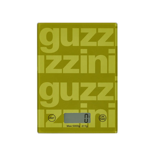 BILANCIA DA CUCINA RETTANGOLARE IN VETRO "'LABEL" AVOCADO GREEN 136601253 GUZZINI