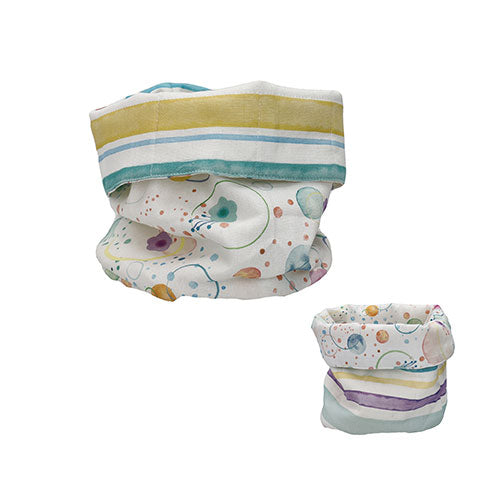 CESTINO TONDO DOUBLE FACE RIGHE-BOLLE PICCOLE "BOLLICINE" 10382 BRANDANI