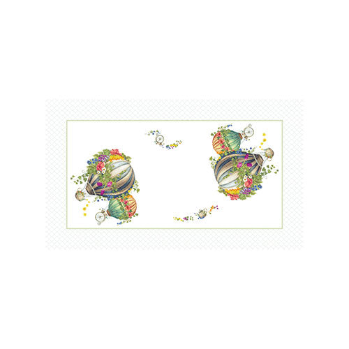 TOVAGLIA BORDATA MONGOLFIERE 140 X 240 CM "WONDERLAND" 10360 BRANDANI