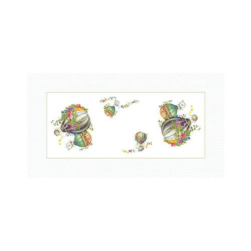 TOVAGLIA BORDATA MONGOLFIERE 160 X 300 CM "WONDERLAND" 10361 BRANDANI