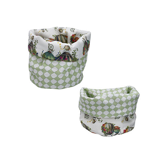 CESTINO TONDO DOUBLE FACE MONGOLFIERE-MICRO GEO "WONDERLAND" 10368 BRANDANI