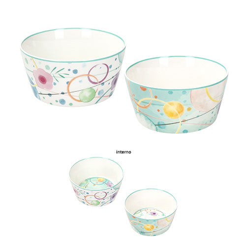 CIOTOLA SET 2 PEZZI "BOLLICINE" 51795 BRANDANI