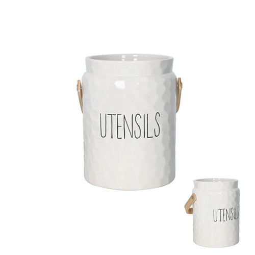 BARATTOLO PORTA UTENSILI CON MANICO BAMBOO "CUCINA&TECHNO" 51948 BRANDANI