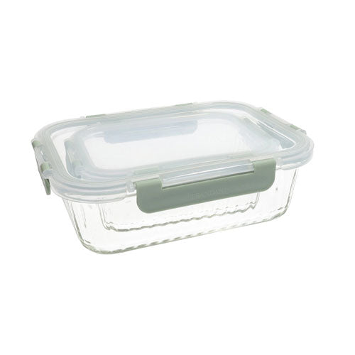 CONTENITORE RETTANGOLARE SET 2 PEZZI ERMETICO OPTIC  370 ML - 1040 ML "CUCINA&TECHNO" 540198 BRANDANI