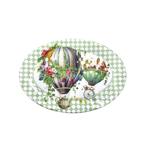 VASSOIO OVALE "WONDERLAND" 50 CM 51847 MELAMINA BRANDANI