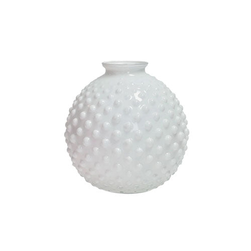 VASO "BOLLE" 16 CM BIANCO VETRO 51859 BRANDANI