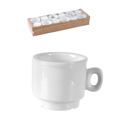 TAZZE CAFFE 12 PZ "ISCHIA" BIANCO 60 CC 5838800