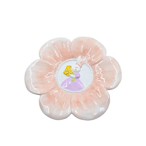 PIATTO FIORE CERAMICA 25 CM B504 S.I. PAR