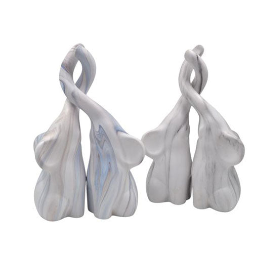 COPPIA ELEFANTI CERAMICA 30 CM D86 S.I. PAR