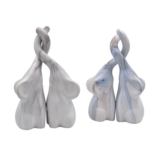 COPPIA ELEFANTI CERAMICA 25 CM D87 S.I. PAR
