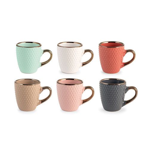 TAZZINA CAFFE' 6 PZ "DOTS" VARI COLORI 110 CC 7385860 H&H