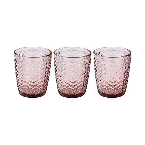 BICCHIERE ACQUA 3 PZ "LIMA" PURPLE 0050062 CASA COLLECTION