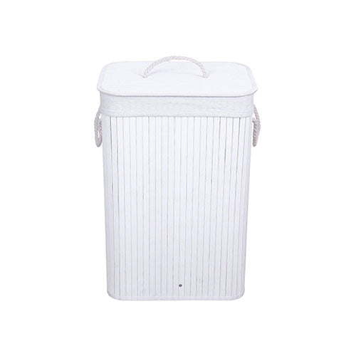 PORTABIANCHERIA PIEGHEVOLE 40 LEGNO BAMBOO BIANCO 0041703 #cat